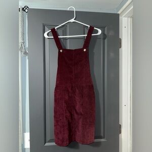 Red corduroy dress
